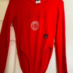 Versace red body suit VINTAGE